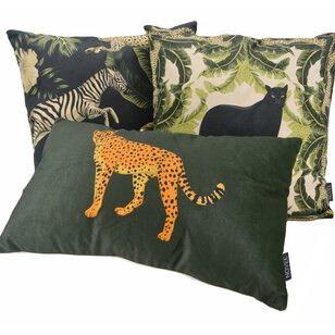 Sierkussen Wild Jungle #2 | 45 x 45 cm | Velvet/Polyester
