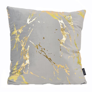 Sierkussen Metallic Marble Grey | 45 x 45 cm | Velvet/Polyester