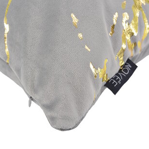 Sierkussen Metallic Marble Grey | 45 x 45 cm | Velvet/Polyester