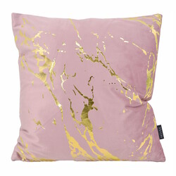 Metallic Marble Pink | 45 x 45 cm | Kussenhoes | Velvet/Polyester