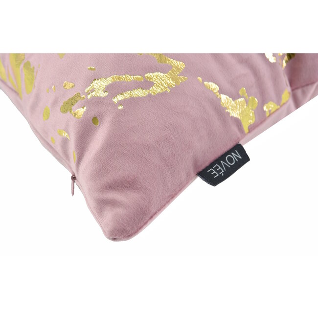 Sierkussen Metallic Marble Pink | 45 x 45 cm | Velvet/Polyester