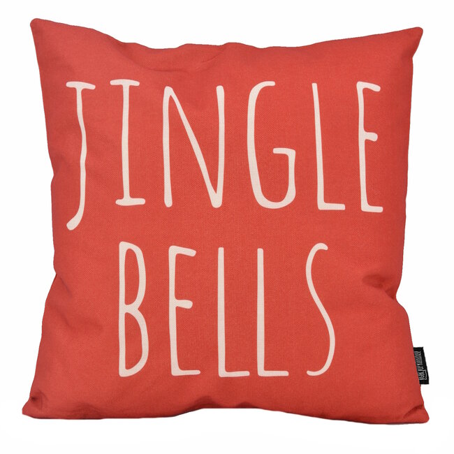 Red Jingle Bells | 45 x 45 cm | Kussenhoes | Katoen/Linnen