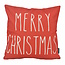 Red Christmas Kussenhoes | 45x45 cm | Katoen/Linnen