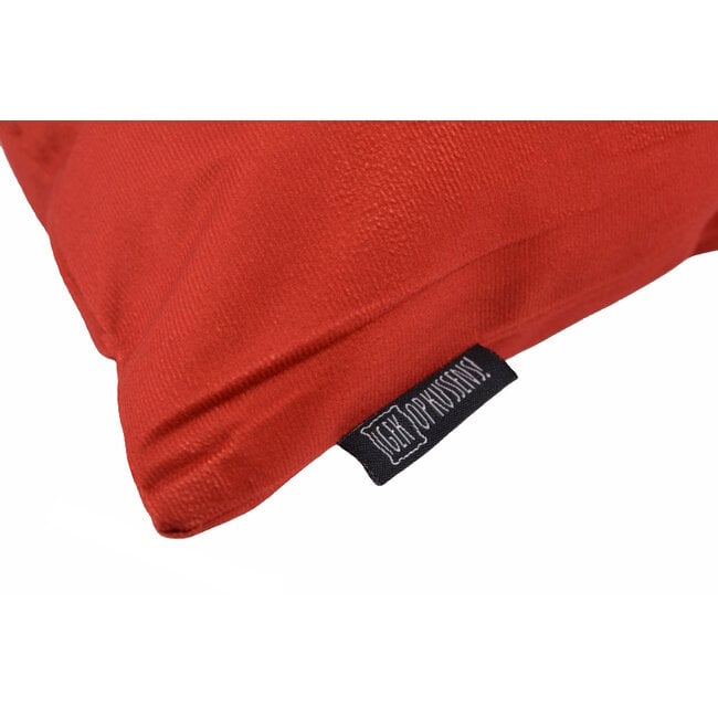 Red Snowflake Kussenhoes | 45x45 cm | Katoen/Polyester