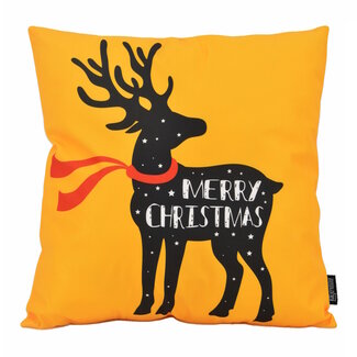 Gek op kussens! Sierkussen Kerst Rendier | 45 x 45 cm | Katoen/Polyester