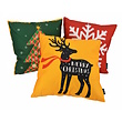 Kleur Kerstboom Kussenhoes | 45x45 cm | Katoen/Linnen