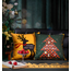Kleur Kerstboom | 45 x 45 cm | Kussenhoes | Katoen/Polyester