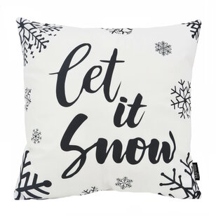 Zwart - Wit Kerst #4 Kussenhoes | 45x45 cm | Katoen/Polyester