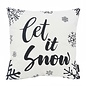 Zwart - Wit Kerst #4 Kussenhoes | 45x45 cm | Katoen/Polyester
