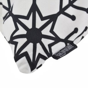 Sierkussen Zwart-Wit Kerst #4 | 45 x 45 cm | Katoen/Polyester