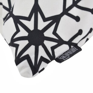 Zwart - Wit Kerst #4 Kussenhoes | 45x45 cm | Katoen/Polyester
