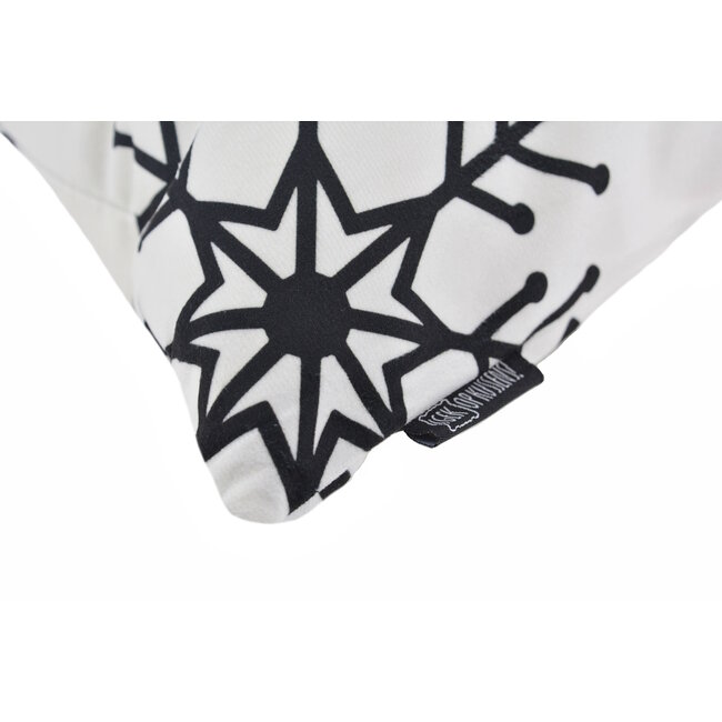 Weihnachten #4 Schwarz Weiß Kissenbezug | 45x45 cm | Baumwolle/Polyester