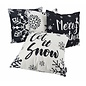 Zwart - Wit Kerst #4 Kussenhoes | 45x45 cm | Katoen/Polyester