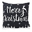 Gek op kussens! Weihnachten #3 Schwarz Weiß Kissenbezug | 45x45 cm | Baumwolle/Polyester