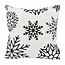 Gek op kussens! Weihnachten #2 Schwarz Weiß Kissenbezug | 45x45 cm | Baumwolle/Polyester