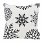 Zwart - Wit Kerst #2 Kussenhoes | 45x45 cm | Katoen/Polyester