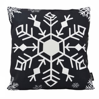 Gek op kussens! Weihnachten #1 Schwarz Weiß Kissenbezug | 45x45 cm | Baumwolle/Polyester