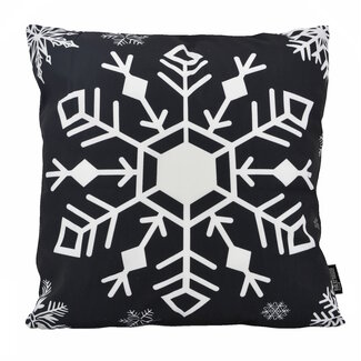 Gek op kussens! Zwart-Wit Kerst #1 | 45 x 45 cm | Kussenhoes | Katoen/Polyester