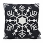 Weihnachten #1 Schwarz Weiß Kissenbezug | 45x45 cm | Baumwolle/Polyester