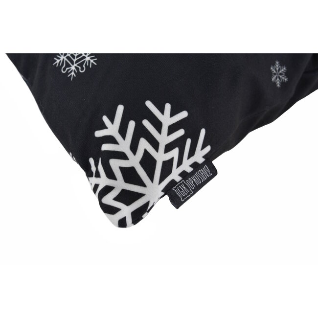 Weihnachten #1 Schwarz Weiß Kissenbezug | 45x45 cm | Baumwolle/Polyester