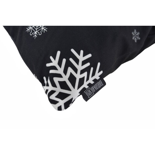 Sierkussen Zwart-Wit Kerst #1 | 45 x 45 cm | Katoen/Polyester