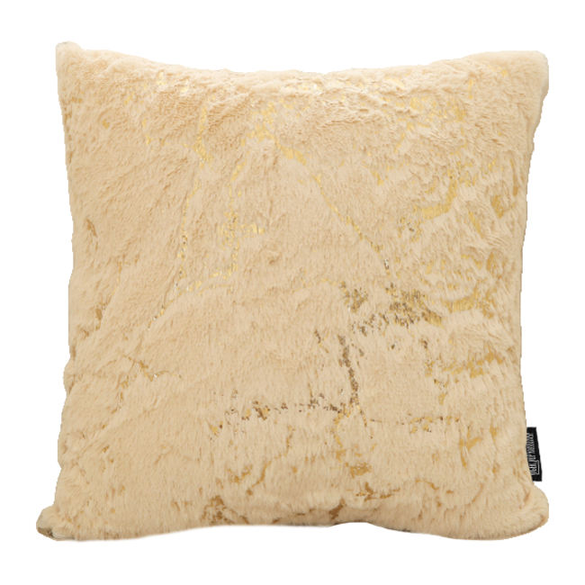 Marble Furry Beige | 45 x 45 cm | Kussenhoes | Polyester