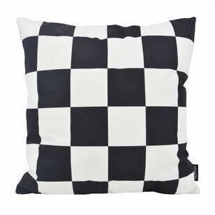Checker Zwart Kussenhoes | 45x45 cm | Katoen/Polyester