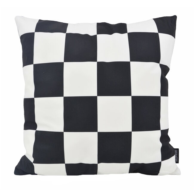 Checker Zwart | 45 x 45 cm | Kussenhoes | Katoen/Polyester