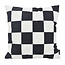 Checker Zwart Kussenhoes | 45x45 cm | Katoen/Polyester