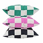 Checker Zwart Kussenhoes | 45x45 cm | Katoen/Polyester
