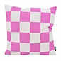 Checker Roze Kussenhoes | 45x45 cm | Katoen/Polyester