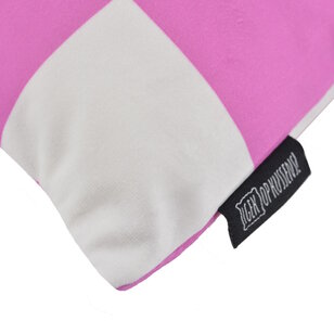 Checker Roze Kussenhoes | 45x45 cm | Katoen/Polyester