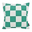 Gek op kussens! Sierkussen Checker Groen | 45 x 45 cm | Katoen/Polyester