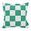 Sierkussen Checker Groen | 45 x 45 cm | Katoen/Polyester