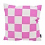 Sierkussen Checker Roze | 45 x 45 cm | Katoen/Polyester