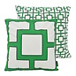 Graphic Chain Groen Kussenhoes | 45x45 cm | Katoen/Polyester