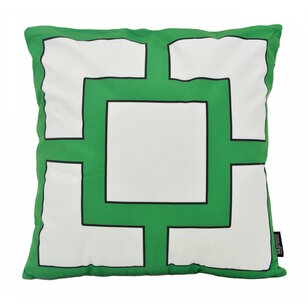 Graphic Chain Grün Kissenbezug | 45x45 cm | Baumwolle/Polyester