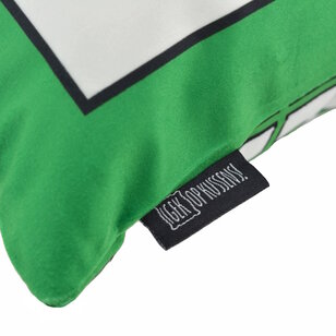 Graphic Chain Groen Kussenhoes | 45x45 cm | Katoen/Polyester