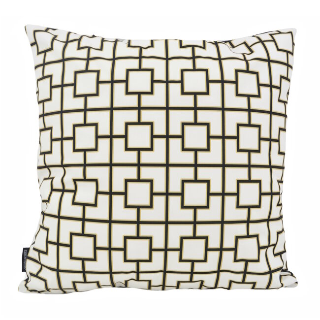 Sierkussen Graphic Chain Zwart | 45 x 45 cm | Katoen/Polyester