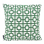Sierkussen Graphic Chain Groen | 45 x 45 cm | Katoen/Polyester