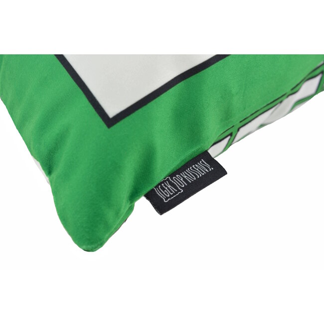 Sierkussen Graphic Chain Groen | 45 x 45 cm | Katoen/Polyester