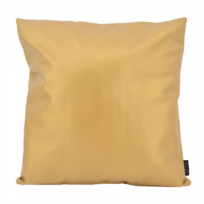 Metallic Gold | 45 x 45 cm | Kussenhoes | PVC / PU Leder