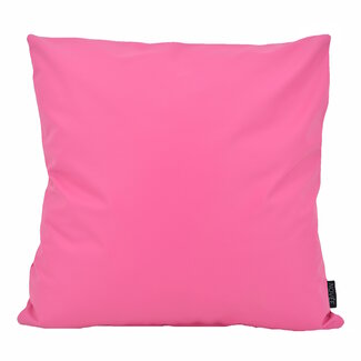 NOVÉE Cuir Fuchsia Kussenhoes | 45x45 cm | PVC/PU Leder
