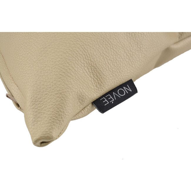 Metallic Champagne Kissenbezug | 45x45 cm | PVC/PU - Leder