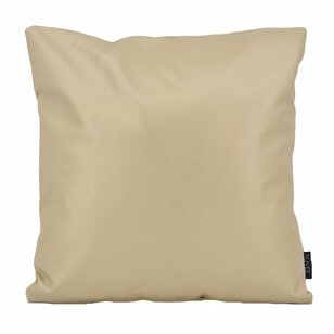 Metallic Champagne Kussenhoes | 45x45 cm | PVC/PU Leder