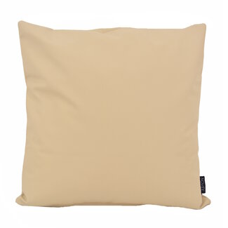 NOVÉE Cuir Beige | 45 x 45 cm | Kussenhoes | PVC / PU Leder