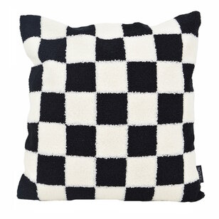 Bouclé Checker Kussenhoes | 45x45 cm | Katoen/Polyester