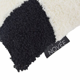Bouclé Checker Kussenhoes | 45x45 cm | Katoen/Polyester