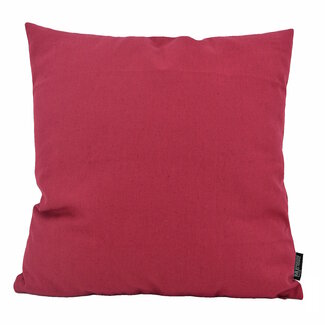 Gek op kussens! Uni Donkerrood Kussenhoes | 45x45 cm | Katoen/Polyester