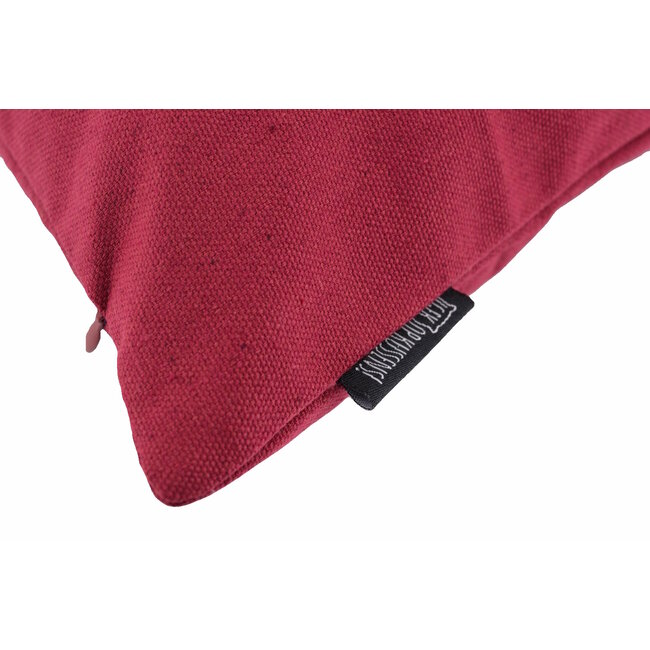 Uni Dunkelrot Kissenbezug | 45x45 cm | Baumwolle/Polyester